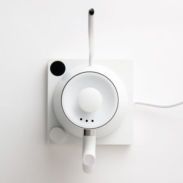 Overhead view of Stagg kettle in white#color_matte-white