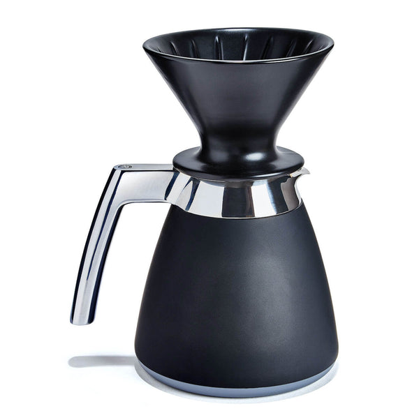 Matte black thermal carafe with black dripper#color_matte-black