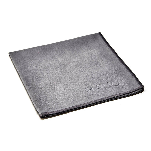 Ratio microfiber towel on white background